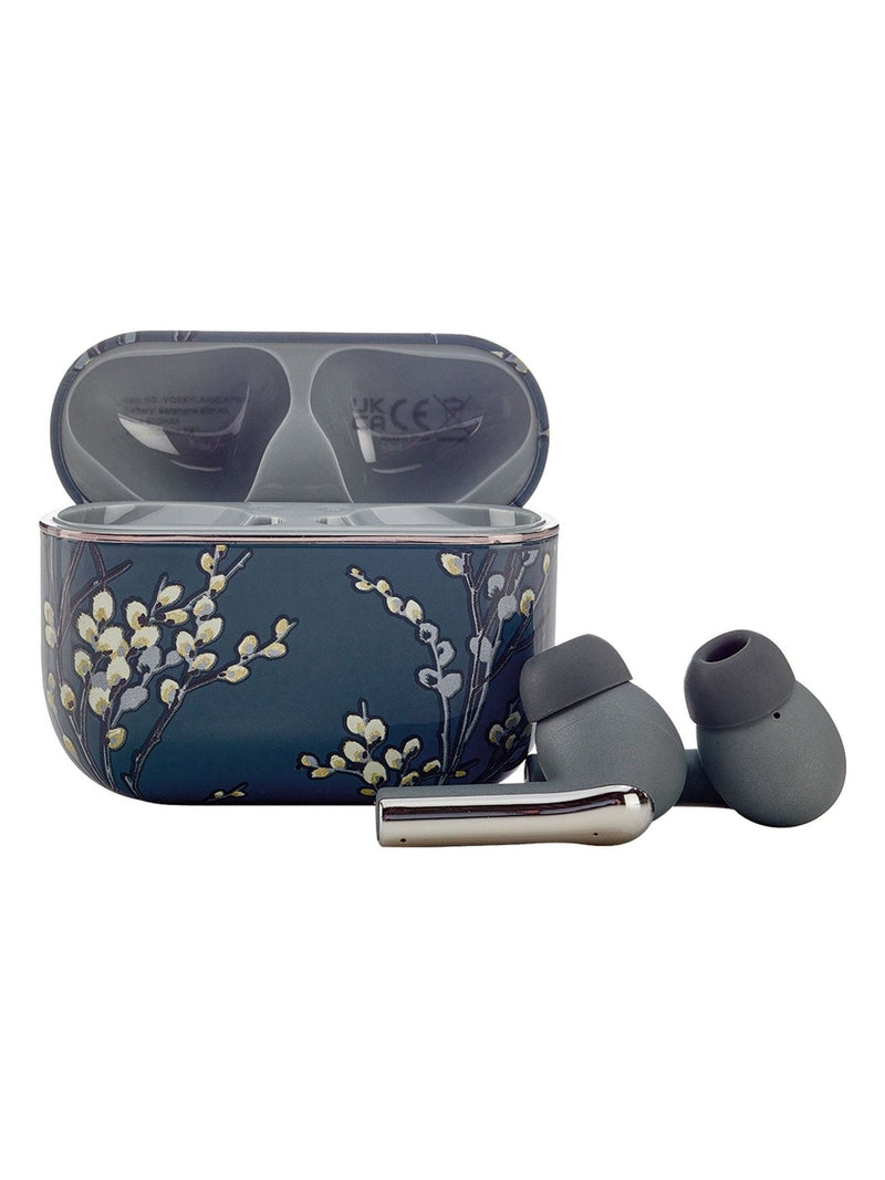 Laura Ashley wireless earbuds Skylark Pussy Willow Grey (British brand)