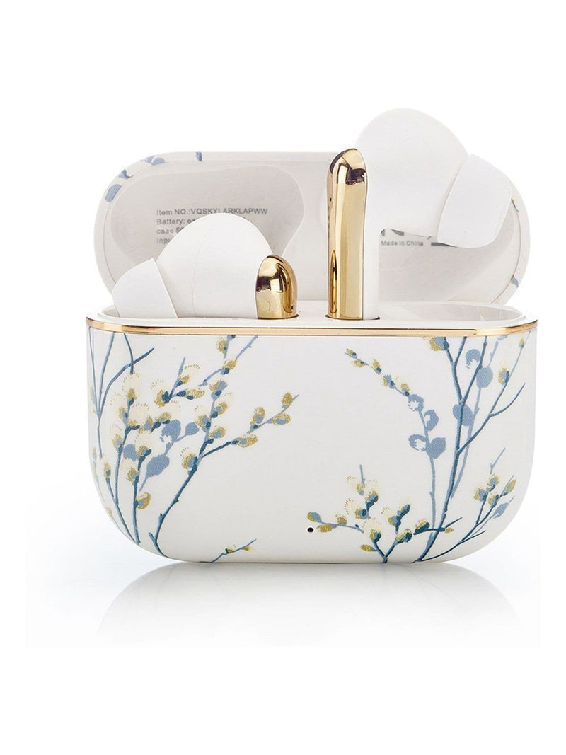 Laura Ashley Pussy Willow White earbuds - British product