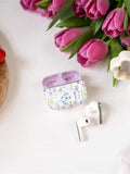 Laura Ashley Wild Meadow Skylark wireless earbuds, imported from the UK
