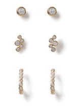 Next Aela Gold Tone Diamond Simulant Earrings Multipack- Buy online at McGrocer