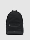 Reiss Black Allen woven zipped backpack - British product