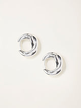 Next FatFace Silver Tone Twist Hoop Earrings- Buy online at McGrocer