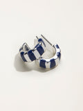 FatFace blue enamel hoop earrings, British product