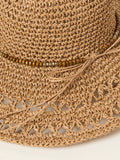 FatFace natural floppy straw sun hat, imported from the UK