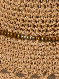 FatFace natural floppy straw sun hat, imported from the UK