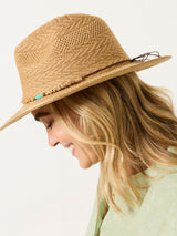 Next FatFace Natural Beaded Trim Fedora- Buy online at McGrocer