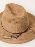 FatFace natural beaded trim fedora (British brand)