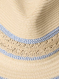 FatFace trilby straw hat with textured trim, imported from the UK