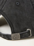 FatFace washed black twill baseball cap (British brand)