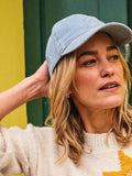 FatFace blue stripe heart embroidered cap (British brand)