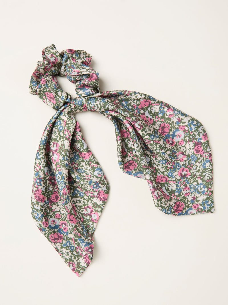 FatFace green ditsy tie scrunchie (British brand)