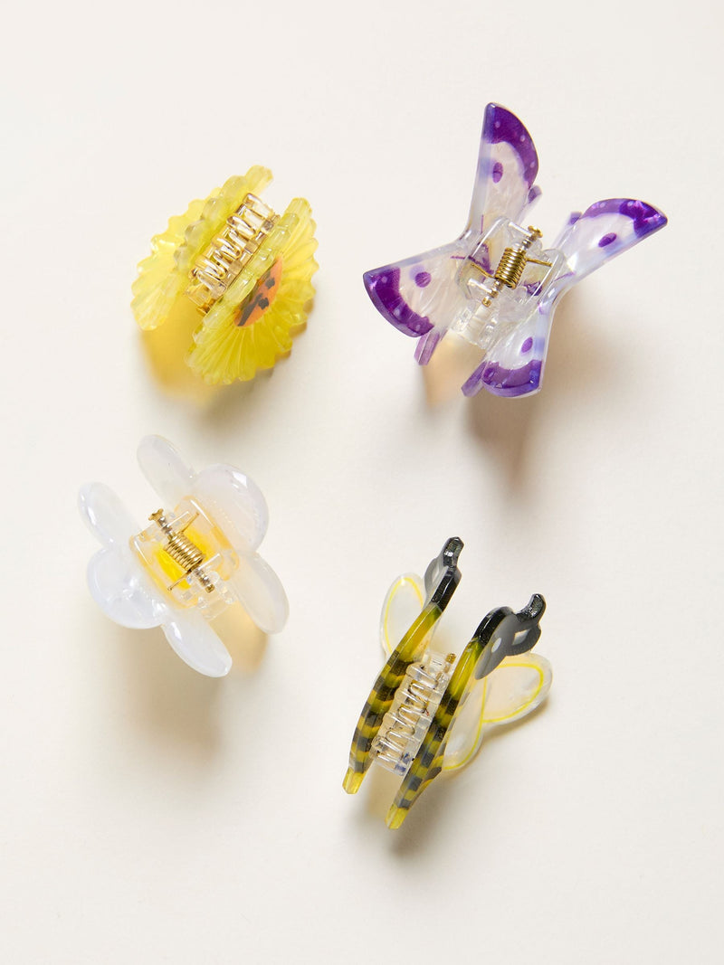 FatFace meadow mini clips 4 pack - British product