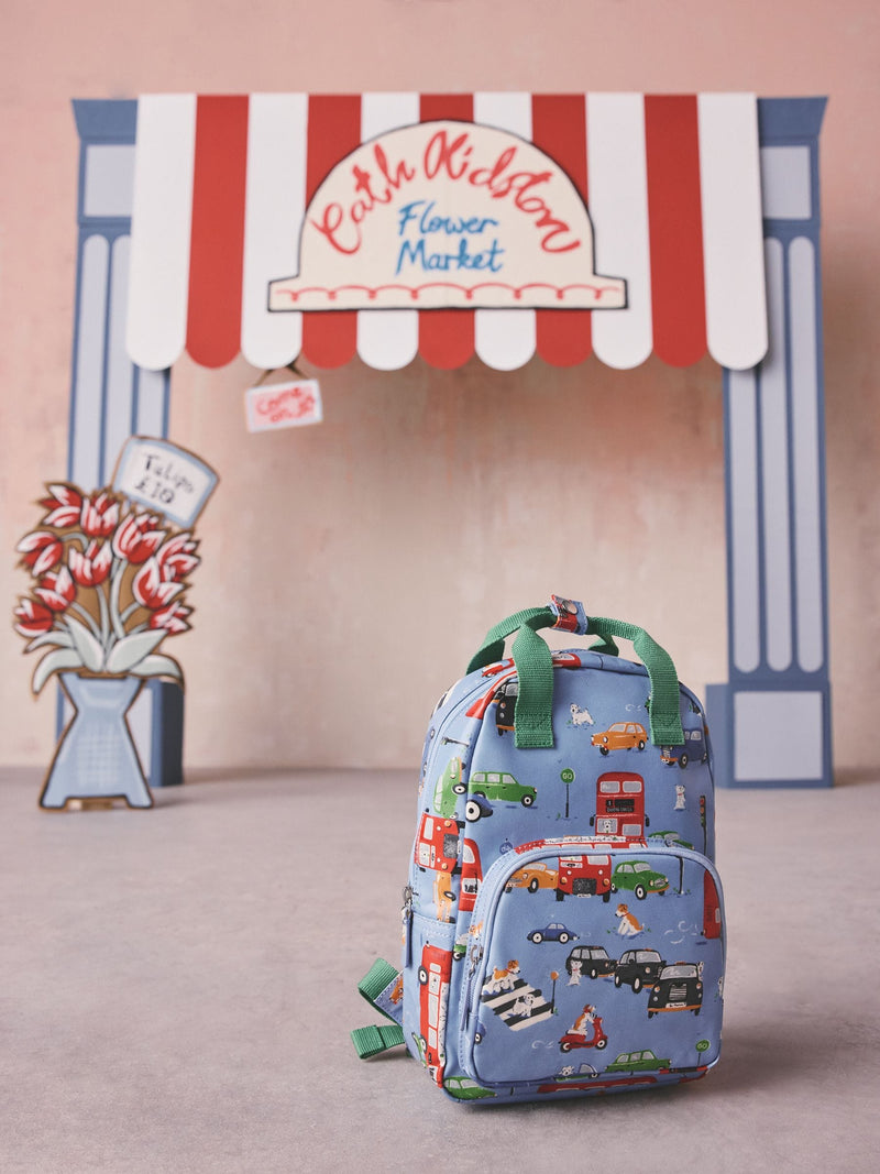 Cath Kidston backpack Blue Stanley Print medium, UK version