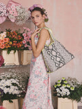 Cath Kidston Marylebone snake print shopper bag, imported from the UK