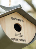 Jonnys Sister personalised Father's Day bird house, imported from the UK