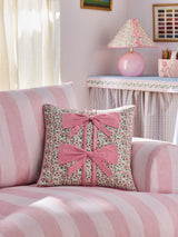 Next Cath Kidston Pink Ditsy Bows Cotton Cushion 45cm x 45cm- Buy online at McGrocer