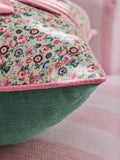 Cath Kidston pink ditsy bows cotton cushion 45cm, imported from the UK