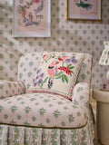 Cath Kidston embroidered birds and berries cushion 45cm, UK version