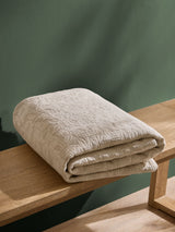 Next Nina Campbell Natural Floral Jacquard Throw 150cm x 200cm- Buy online at McGrocer