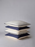 The Set cotton linen cushion covers navy natural 45cm (British brand)