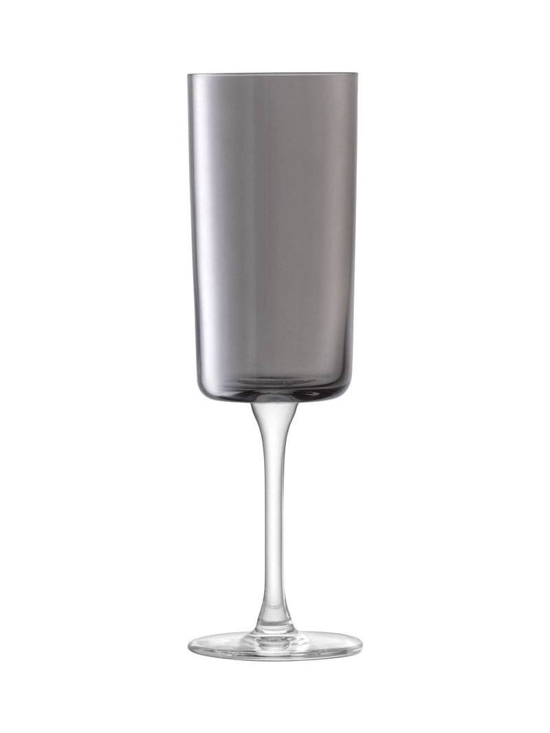 LSA grey lunar champagne flutes 210ml, UK version