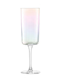 LSA International Set of 2 Mother of Pearl Iridescence Champagne Flutes 210ml