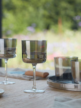 Next LSA International Set of 2 Grey Lunar Glass Tumblers 390ml- Buy online at McGrocer