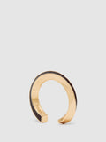Reiss gold tone Thea twist enamel cuff bracelet 1cm width (British brand)
