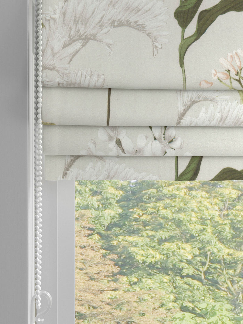 Green floral Roman blinds 910x910mm, imported from the UK
