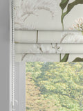 Green floral Roman blinds 910x910mm, imported from the UK