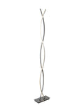 Searchlight Wave floor lamp chrome white, imported from the UK