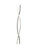 Searchlight Wave floor lamp chrome white, imported from the UK