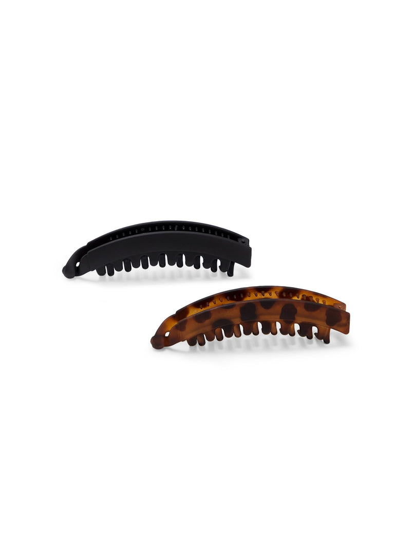 Kitsch banana hair clips set 2 piece, UK version