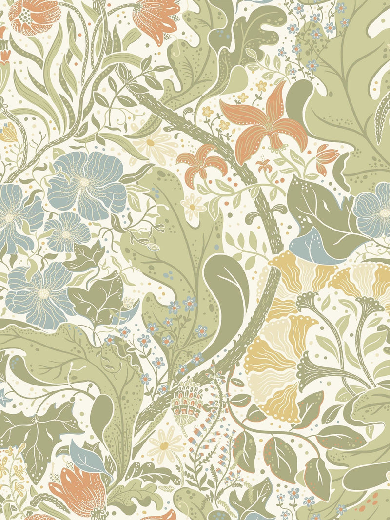 Galerie wallpaper sample floral print A4 - British product
