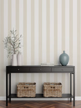 Next Style Sisters Beige Medium Stripe A4 Wallpaper Sample- Buy online at McGrocer
