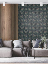 Next Laurence Llewelyn-Bowen Green Rambleicious Floral Wallpaper Sample A4- Buy online at McGrocer