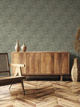 Next Laurence Llewelyn-Bowen Green Hedgerovia Floral Print A4 Wallpaper Sample- Buy online at McGrocer