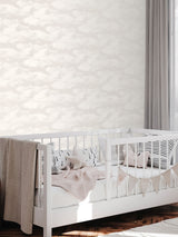 Next Style Sisters Beige Cloud Pearl Wallpaper Sample A4- Buy online at McGrocer