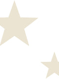 Style Sisters beige double star wallpaper sample A4, imported from the UK