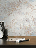 Galerie beige Welcome Home Tree Leaf wallpaper sample A4, UK version
