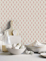 Next Galerie Pink French Country Motif Wallpaper Sample A4- Buy online at McGrocer