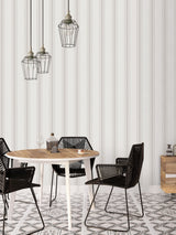 Next Galerie Cream Spring Blossom Stripe Wallpaper Sample A4- Buy online at McGrocer