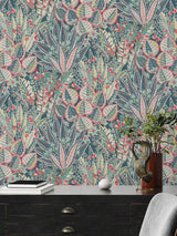Next Galerie Green Welcome Home Floral Print A4 Wallpaper Sample- Buy online at McGrocer