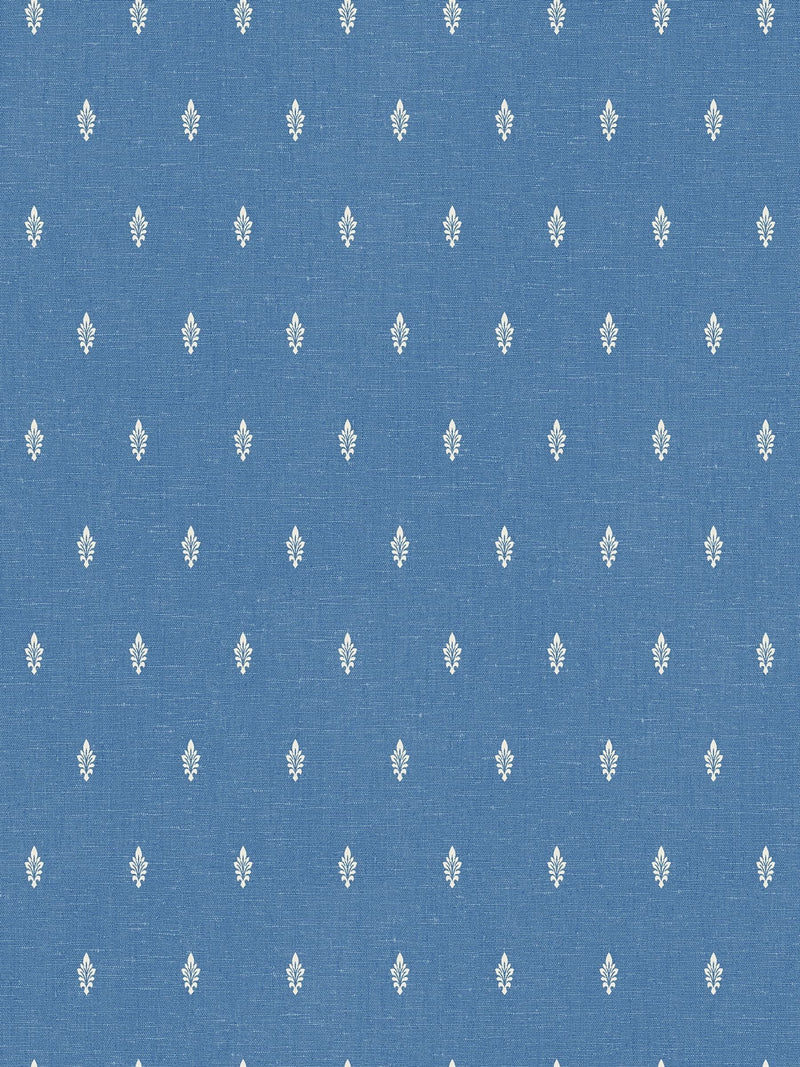Galerie wallpaper sample Blue French Country Motif A4, imported from the UK