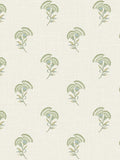 Galerie green French country floral wallpaper sample A4, UK version