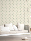 Galerie green French Country floral print wallpaper sample A4, UK version
