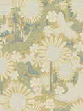 Galerie Yellow Sommarang floral wallpaper sample A4, UK version
