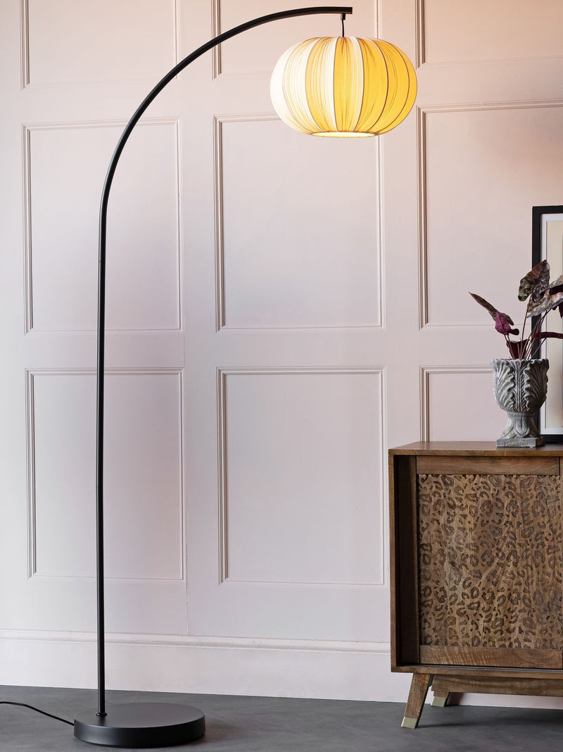 Rockett St George natural arc floor lamp, UK version