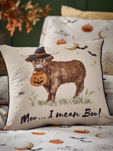 Next Catherine Lansfield Natural Halloween Highland Cow Soft Touch Cushion 45x45cm- Buy online at McGrocer