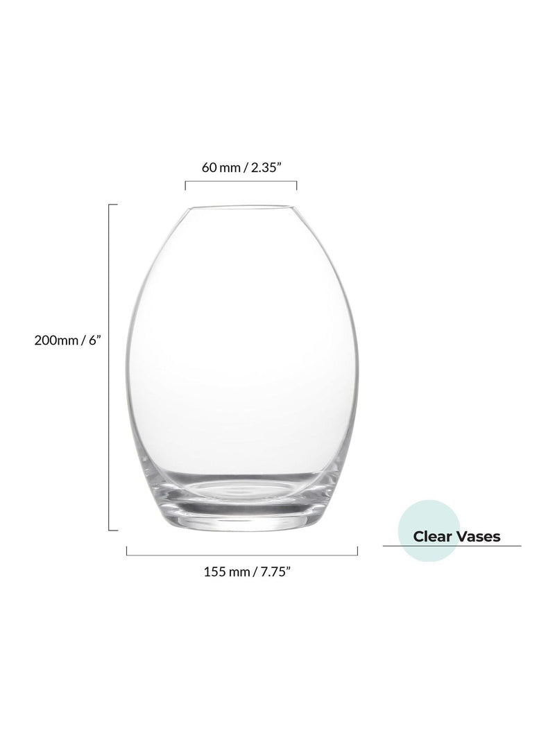 Anton Studio Designs Clear Small Highbury Vase - British product